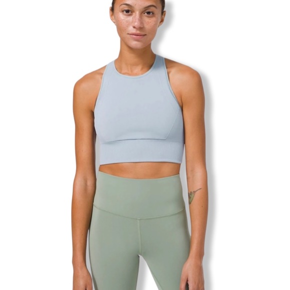 lululemon athletica Other - Lululemon Ebb To Train Sports Bra Chambray